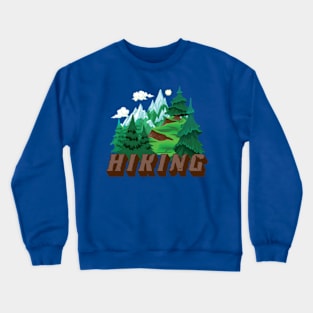 Hiking - Cool Hiker Design Crewneck Sweatshirt